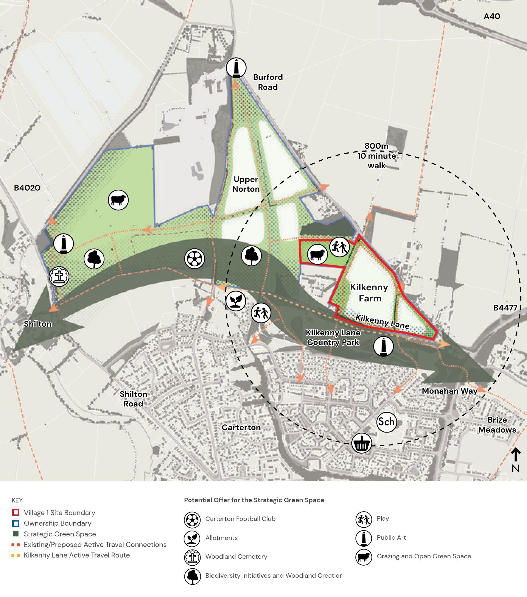 Strategic Green Space and Accessibility for Kilkenny Farm, Carterton